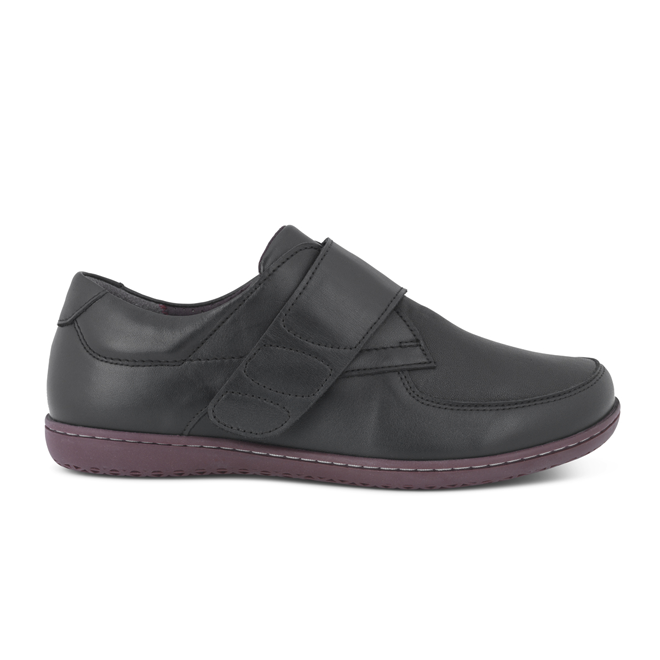 Damesko med bred velcro lukning stretch fra New Feet