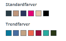 Farver på Medi 550