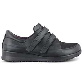 Damesko med velcro luk og stretchskind fra New Feet